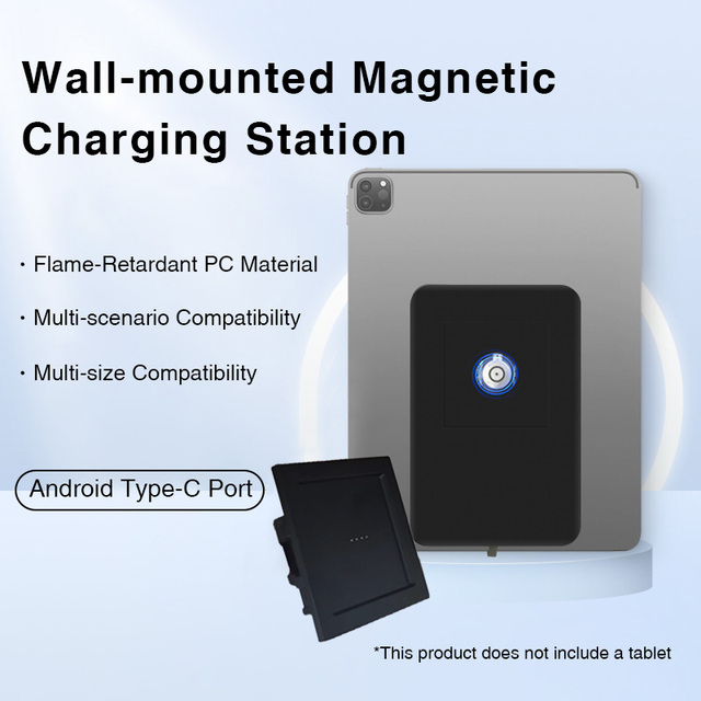 Jekon Home App-Controlled Multi-Mount Powerful Magnetic Lock Wall Charger PC Material USB Power Source Universal iPad IOS