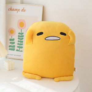 Dessin animé mignon jaune oeuf jaune frère Super doux en peluche <span class=keywords><strong>ours</strong></span> oreiller paresseux oeuf oreiller coussin - Product Image 6