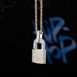 Kalung pria liontin kunci rantai tali <span class=keywords><strong>24</strong></span> "Perhiasan Pria Cz zirkonia kubik batu mikro kualitas tinggi - Product Image 4