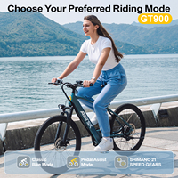 Vélo Électrique Urbain Aairsk 36V 13Ah 400W 26'' Double Suspension 21 Vitesses Frein à Disque Moteur Brushless PAS Moteur Moyeu Arrière