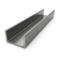 Profilé en U en acier au carbone laminé à chaud standard ASTM A36 JIS G3192 pour montage solaire et structure de bâtiment