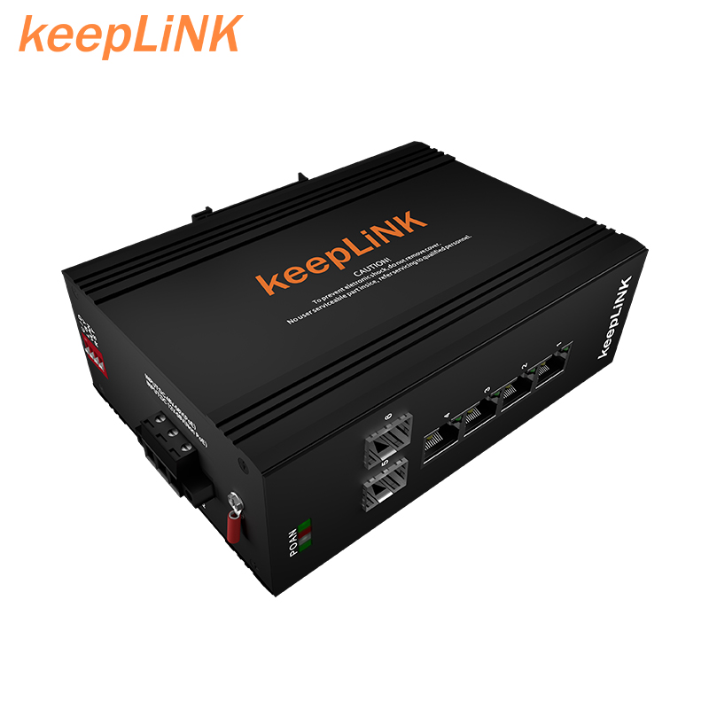 KeepLiNK 1000 Мбит/с RJ45 полный/полудуплексный POE промышленный медиаконвертер