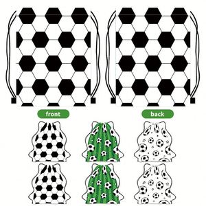 Wholesale <b>Drawstring</b> <b>Backpack</b> Bag Children Portable Storage Football Fans Polyester Activity <b>Drawstring</b> Bag with Strap Pocket - Product Image 5