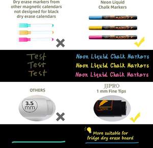 <span class=keywords><strong>Calendario</strong></span> <span class=keywords><strong>mensual</strong></span> magnético <span class=keywords><strong>Pizarra</strong></span> Neón Brillante Líquido Tiza Marcadores <span class=keywords><strong>Pizarra</strong></span> Refrigerador Bloc de notas <span class=keywords><strong>Pizarra</strong></span> Producto - Product Image 5