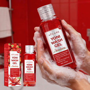 Gel <span class=keywords><strong>detergente</strong></span> <span class=keywords><strong>intimo</strong></span> quotidiano biologico alle erbe alla fragola, rinfrescante, con controllo degli odori, idratante, multiuso. - Product Image 1