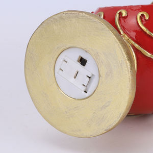 Đèn cầy trang trí Giáng sinh Redeco Elegant bằng nhựa resin, màu đỏ xanh vàng, phát sáng, làm quà tặng trang trí ngày lễ - Product Image 5