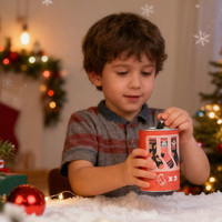 Boîte-cadeau en tube de papier avec logo personnalisé pour vêtements pour enfants, ensemble de cadeaux promotionnels, articles cadeaux souvenirs, vente en gros