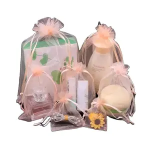 Organza Drawstring Jewelry Small Bag for Earring Favor Wrapping Packing Pouch Packaging Wedding Businesses Organizer