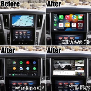 Lsailt-caja de interfaz <span class=keywords><strong>CP</strong></span> AA / android para Infiniti Q50 Q60 2015 con YTB, navegación GPS, vídeo, interfaz inalámbrica automática - Product Image 2