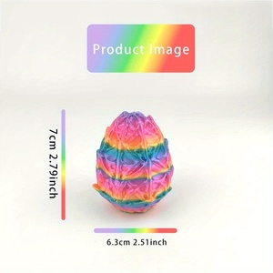 Set di Uova di Ragno Rosa Stampate in 3D - Scultura Decorativa Moderna di Metà Secolo per Halloween, Laurea e Pasqua con Articolazioni Mobili - Product Image 5