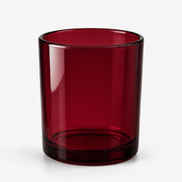Bocaux à bougies en verre personnalisés gris, noir et colorés de 10 oz avec couvercles et boîtes d'emballage pour la décoration de la maison