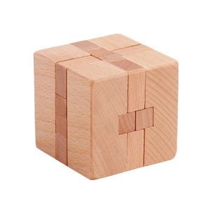 Logic kỹ năng thiên tài não Câu Đố trêu ghẹo kongming khóa 3D lắp ráp giáo dục lồng vào nhau trò chơi câu đố bằng gỗ - Product Image 4