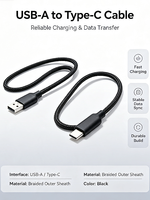 Cable USB de Silicona, Cable de Datos Personalizado con Trenzado, Carga Rápida, Múltiples Colores, Soluciones de Marca Sostenibles