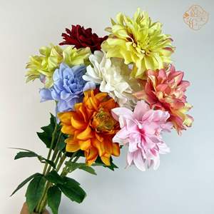 Bunga <span class=keywords><strong>Dahlia</strong></span> Belanda Tunggal dari Sutra Buatan Tangan untuk Pernikahan, Tahun Baru Imlek, Properti Foto & Dekorasi Rumah-Gaya Modern Tersedia Grosir - Product Image 1