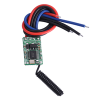 Interrupteur à distance sans fil universel DC 3.5V-15V 433MHz, module d'interrupteur de commande 2A, télécommande