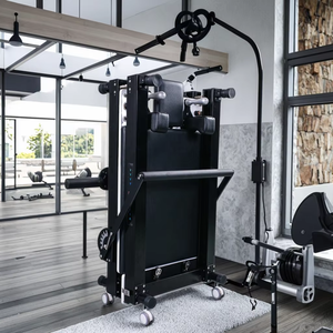 Lit d'entraînement durable réglable de réformateurs de Pilates de ménage avec la caractéristique coulissante portative d'équipement de pliage de forme physique - Product Image 1