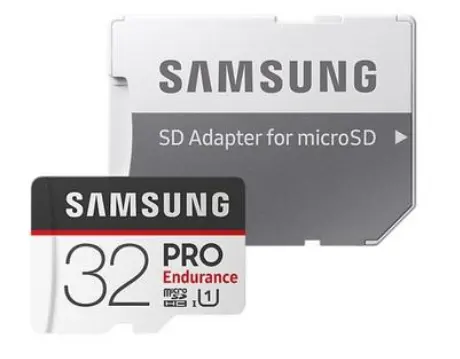 100% orijinal stok Samsung PRO dayanıklılık 32GB 100 MB/s (U1) microSDXC hafıza <span class=keywords><strong>kart</strong></span>ı için araç içi kamera (MB-MJ32GA/APC)