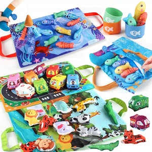 Gioco di Pesca in Stoffa Personalizzato per Bambini 12-18 Mesi, Regalo di Compleanno per Bambini di <span class=keywords><strong>Un</strong></span> <span class=keywords><strong>Anno</strong></span> con Tazze Impilabili - Product Image 1