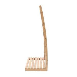 Bamboo Towel Rack 3 Bars Organizer <b>Shelf</b> For Bathroom Storage - Product Image 4