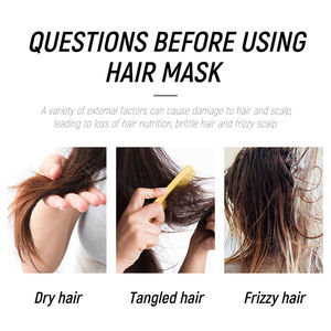Masque capillaire professionnel de luxe, hydratant, rafraîchissant, lissant, naturel, sans sulfate, à la kératine, de qualité supérieure - Product Image 2