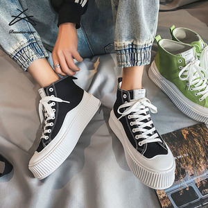 Giày Thể Thao Nam Đế Dày Có Dây Buộc Đế Dày Thường Ngày Cổ Cao Thời Trang 2022 - Product Image 2