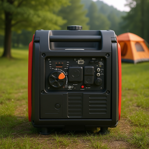 Générateur à essence silencieux 4200W Peak Inverter, démarrage électrique, prise 8.3A, 120V 60Hz, compatible VR, autonomie prolongée, capteur de CO - Product Image 2