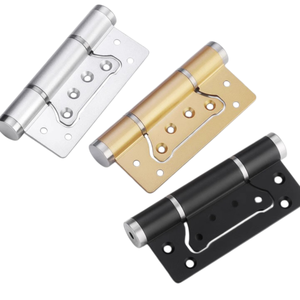 Bisagra hidráulica invisible de 5 pulgadas sin ranura, 3 colores (negro, plateado, dorado), para puerta de madera, venta al por menor - Product Image 6