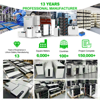 DDP LiFePO4 48V 10Kwh 15Kwh 20Kwh 30Kwh 50Kwh Baterai Lithium Iron yang Dapat Ditumpuk 51.2V 200Ah 300Ah 314Ah Penyimpanan Baterai Surya BYD