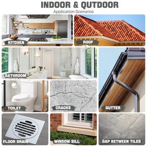 Sellador Impermeable <span class=keywords><strong>Transparente</strong></span>, Revestimiento Impermeable a Base de Agua, Agente Invisible <span class=keywords><strong>para</strong></span> Techos, Paredes, Jardín, <span class=keywords><strong>Terrazas</strong></span> - Product Image 6