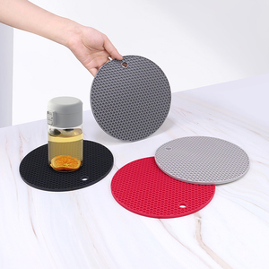 Food Grade Silicone Trivet Mat Heat Resistant Hot Pad Non Slip Pot Holder <b>for</b> Kitchen Counter Dining <b>Table</b> - Product Image 2