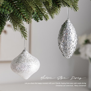 Ornements <span class=keywords><strong>de</strong></span> Noël en mousse à suspendre, petits pendentifs scintillants, décoration d'ambiance, accessoires <span class=keywords><strong>photo</strong></span> pour événements <span class=keywords><strong>et</strong></span> fêtes - Product Image 3
