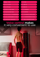 Panneau de luminothérapie rouge intelligent à commande vocale avec ventilateur de refroidissement, commandes tactiles et connectivité APP pour une récupération musculaire profonde