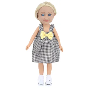 Nuevos lindos juguetes realistas de 14 pulgadas, muñecas de niña, muñeca de Vinilo Suave realista