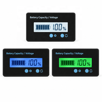 Zingear Digital Only Car Voltmeter 12V 24V Akurasi 1% Hijau Biru Putih GY-6S Indikator Daya Tampilan Layar