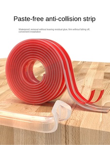 Venta al por mayor PVC suave transparente anticolisión tira invisible hogar ribete pegatina bebé esquina Protector borde protectores para - Product Image 6