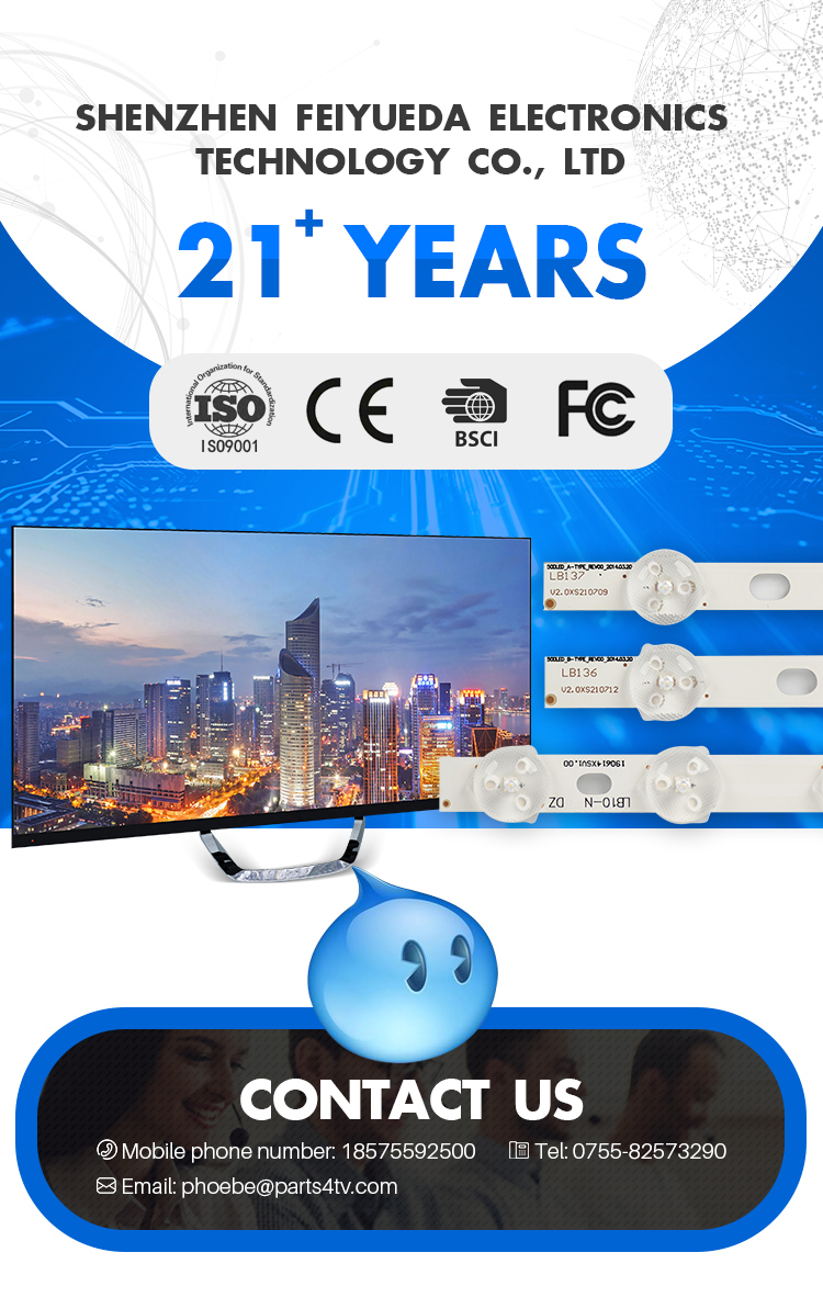 16 Bandes LED Pour TV Philips/Sony – Compatible 65PUS6121, 65PUF6061 Et Plus