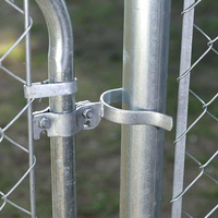 Abrazadera de tubo de acero galvanizado al por mayor, conector de tubo ajustable, accesorio para montaje de jaulas y postes de cerca para granjas avícolas