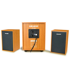 JT083 <b>Wired</b> Desktop <b>Speaker</b> With Wooden Subwoofer 5W3W2 USB Interface For Home Laptop Use - Product Image 4