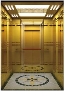 Ascenseur de passagers moderne en acier inoxydable à entraînement AC, traction sans engrenages, facile à utiliser, capacité de 400 kg pour usage hôtelier et résidentiel - Product Image 4