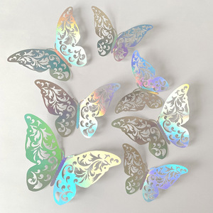 Pegatinas de Mariposas 3D Coloridas, Económicas, de Alta Calidad y Bajo MOQ, para Decoración Artística de Paredes en Fiestas y Hogares - Product Image 2
