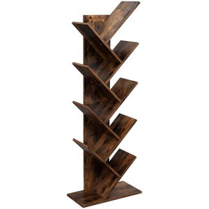 Étagère à livres créative rétro bon marché, bibliothèque rotative pour enfants, style arbre blanc brillant - Product Image 6