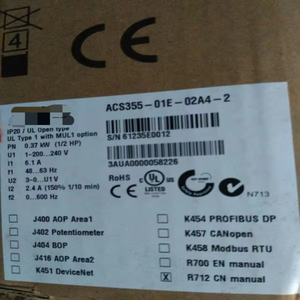 قطعة واحدة جديدة تمامًا أصلية من نوع Acs355-01e-02a4-<span class=keywords><strong>2</strong></span> وحدة تحكم منطقية قابلة للبرمجة جديدة - Product Image 1