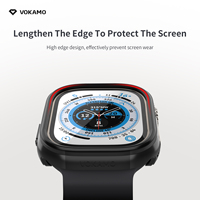 Funda Magnética de Metal Negro para Apple Watch Series, Protector de Pantalla a Prueba de Golpes para iWatch