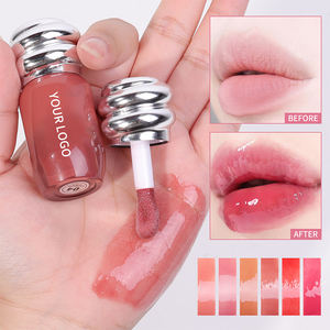 Gloss à lèvres végétalien personnalisable, hydratant, repulpant, brillant, teinté, transparent, non collant, longue durée, finition verre, liquide minéral - Product Image 1