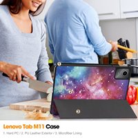 Étui pour tablette Lenovo Tab M11 TB-330FU en cuir PU, support pliable, antichoc, étui rabattable pour tablette Lenovo Pad 2024 TB-331FC