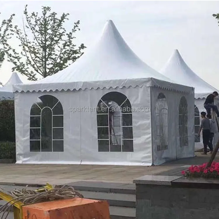 Outdoor 5x5m Arabian High Peak Marquee Pagoda Tent With Flooring