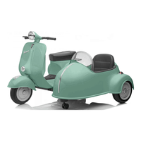Grande moto électrique sous licence 150 VL1T (1955) pour enfants avec side-car