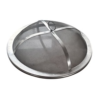 Grille anti-étincelles pour foyer extérieur 19,5 pouces, en acier inoxydable, accessoires pour foyer, couvercle de protection pour foyer