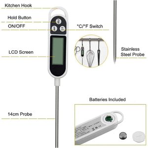 Factory Direct Sales Household Kitchen <b>Temperature</b> Gauge Food <b>Probe</b> Meat Thermometer Barbecue Digital Thermometer TY-260508 - Product Image 2
