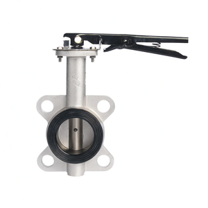 COVNA 90-Day Window DN100 PN16 4 Inch NBR Rubber Seat Wafer Type Cast Iron Handle Butterfly <b>Valve</b> - Product Image 3